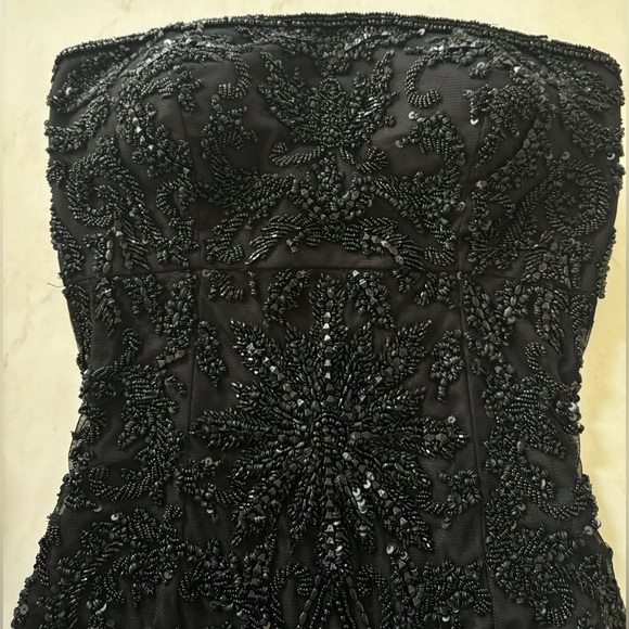 SHERRI HILL 53121 Strapless Beaded Dress - Picture 7 of 15